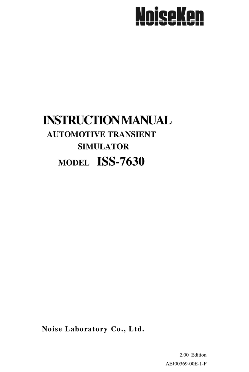 NoiseKen ISS-7630 instruction manual