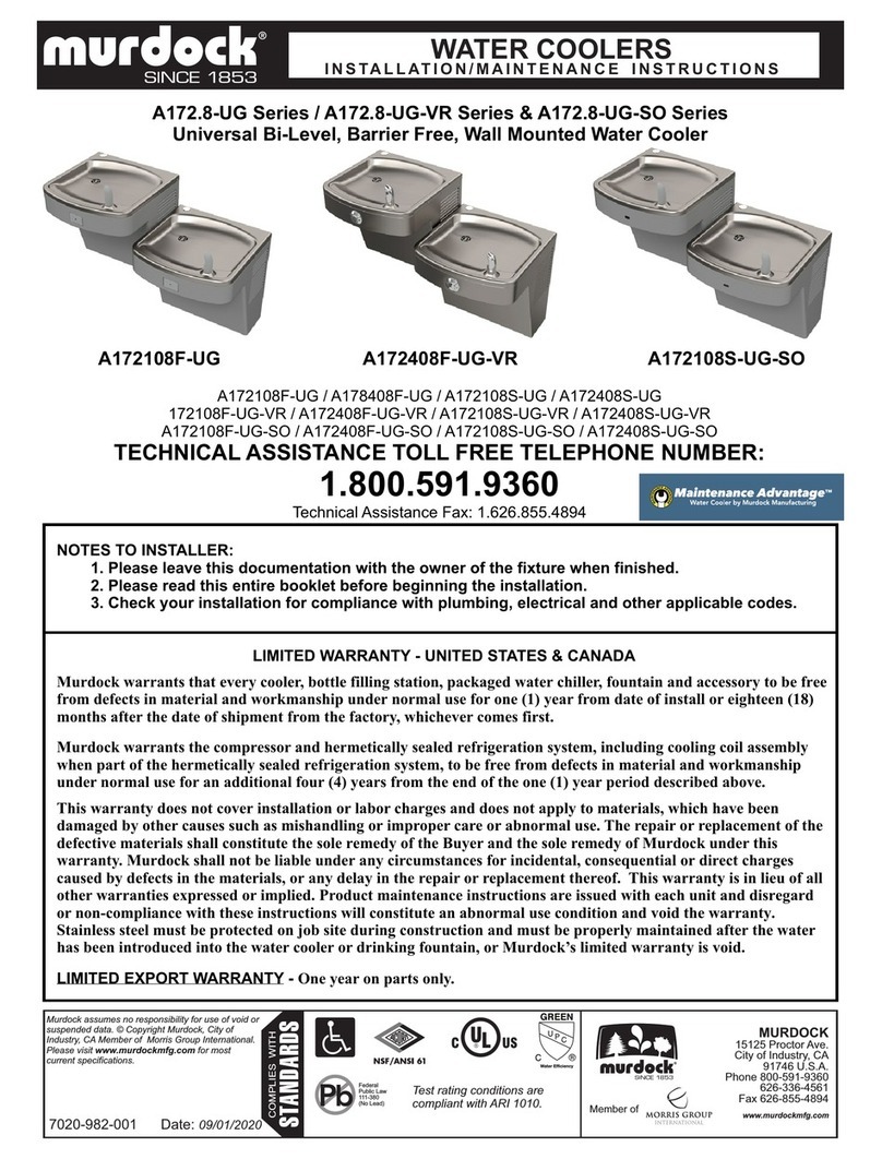 Murdock A172.8-UG Series Installation and operating instructions Murdock A172.8-UG Series Installation and operating instructions