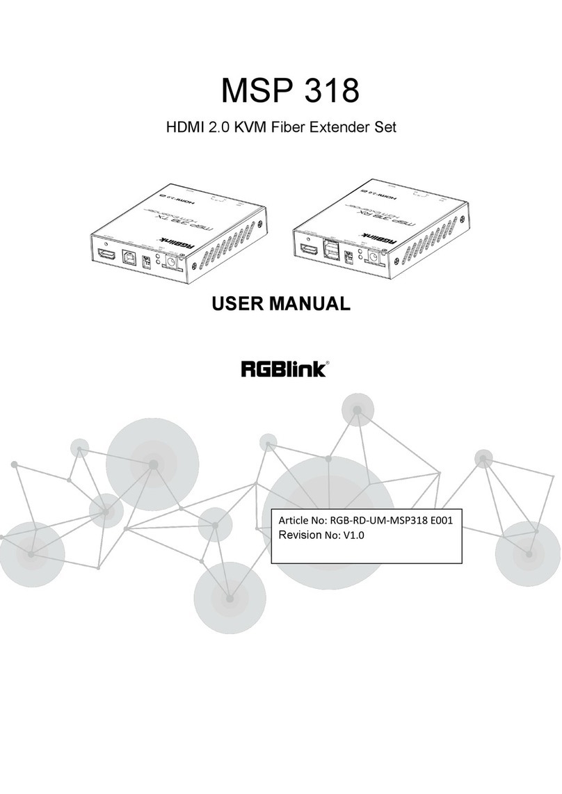 RGBlink MSP 318 User manual