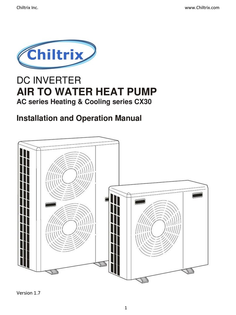 Chiltrix CX30FC Installation and operation manual Chiltrix CX30FC Installation and operation manual