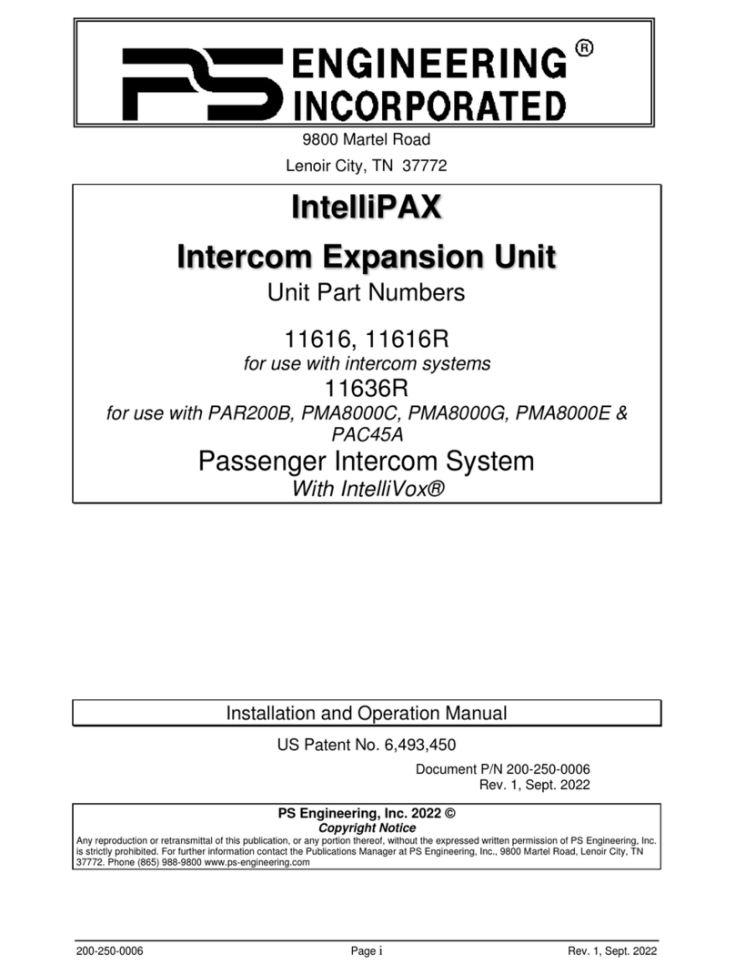 PS Engineering IntelliPAX 11616R User manual