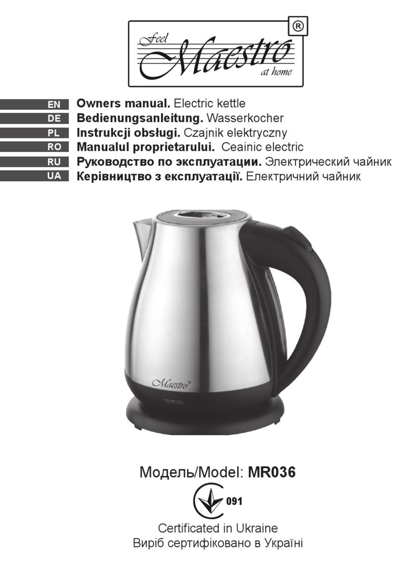 Maestro MR-036 owner's manual