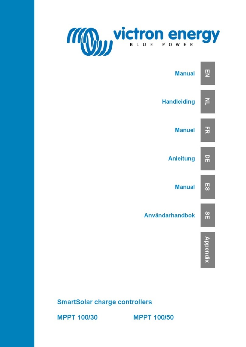 Victron energy SmartSolar MPPT 100/50 User manual Victron energy SmartSolar MPPT 100/50 User manual