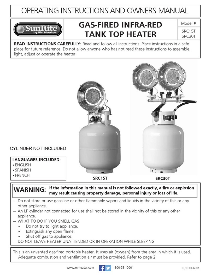 MrHeater SUNRITE SRC30T Assembly instructions