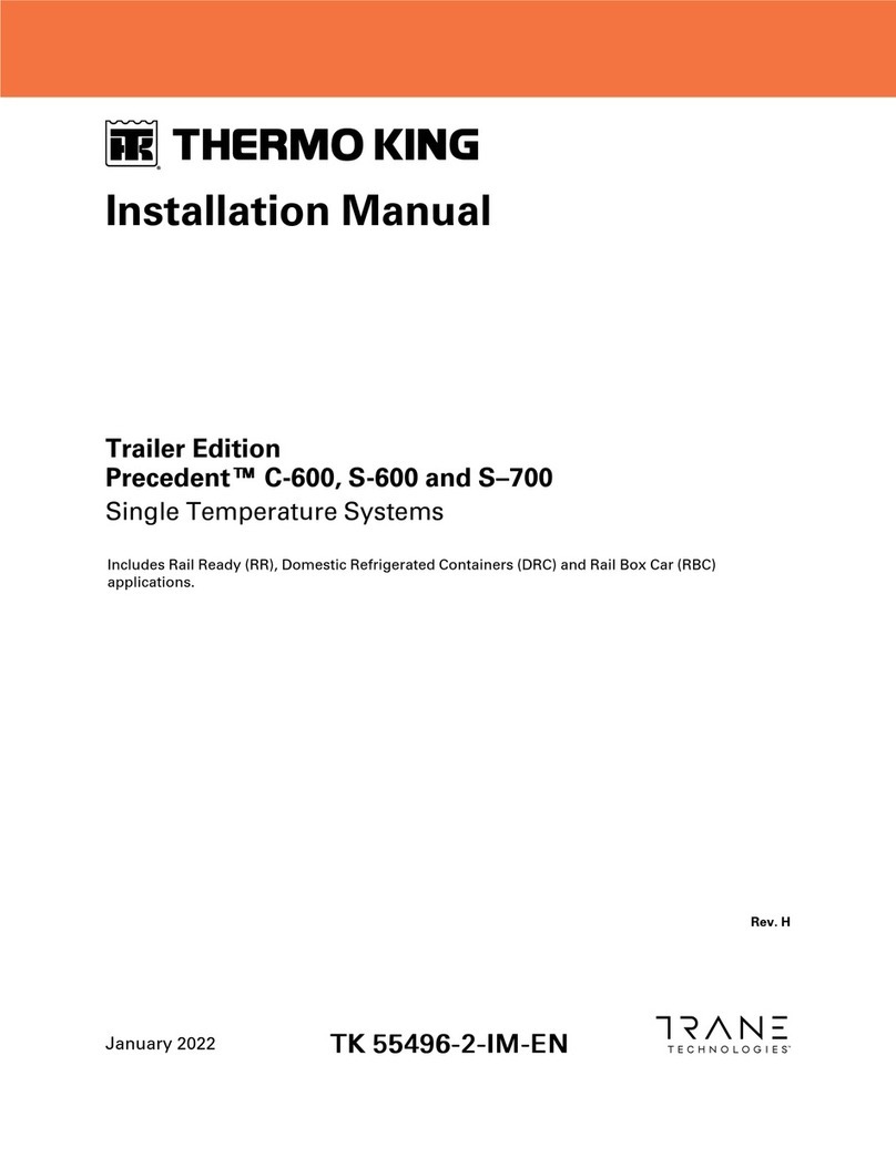 Trane Technologies Thermo King Precedent C-600 installation manual