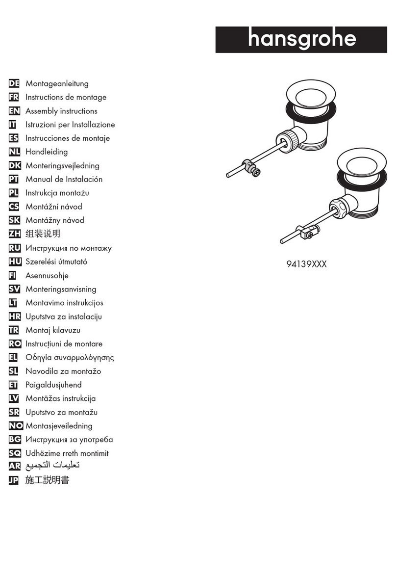 Hans Grohe 94139000 User manual Hans Grohe 94139000 User manual