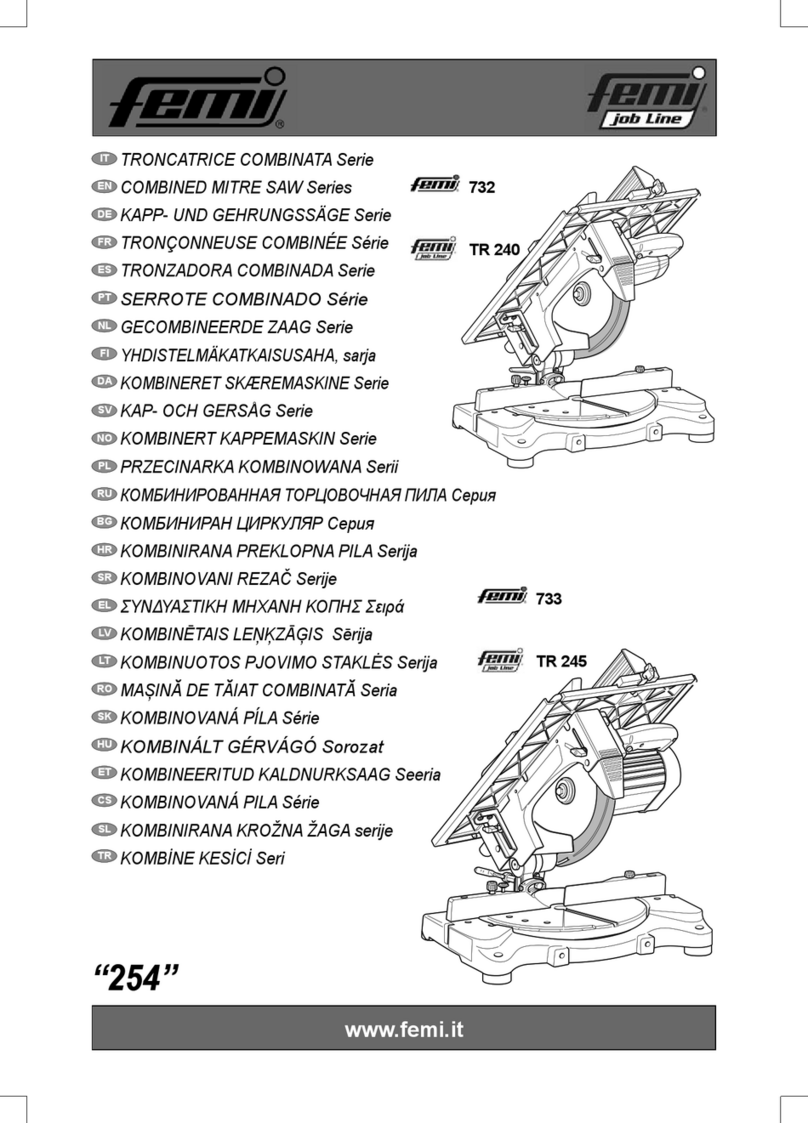 Femi 732 User manual