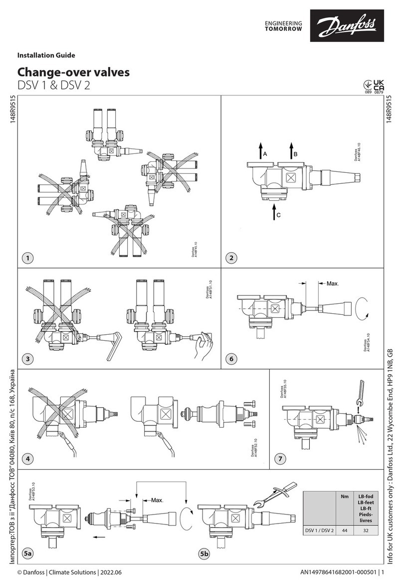 Danfoss DSV 2 installation guide
