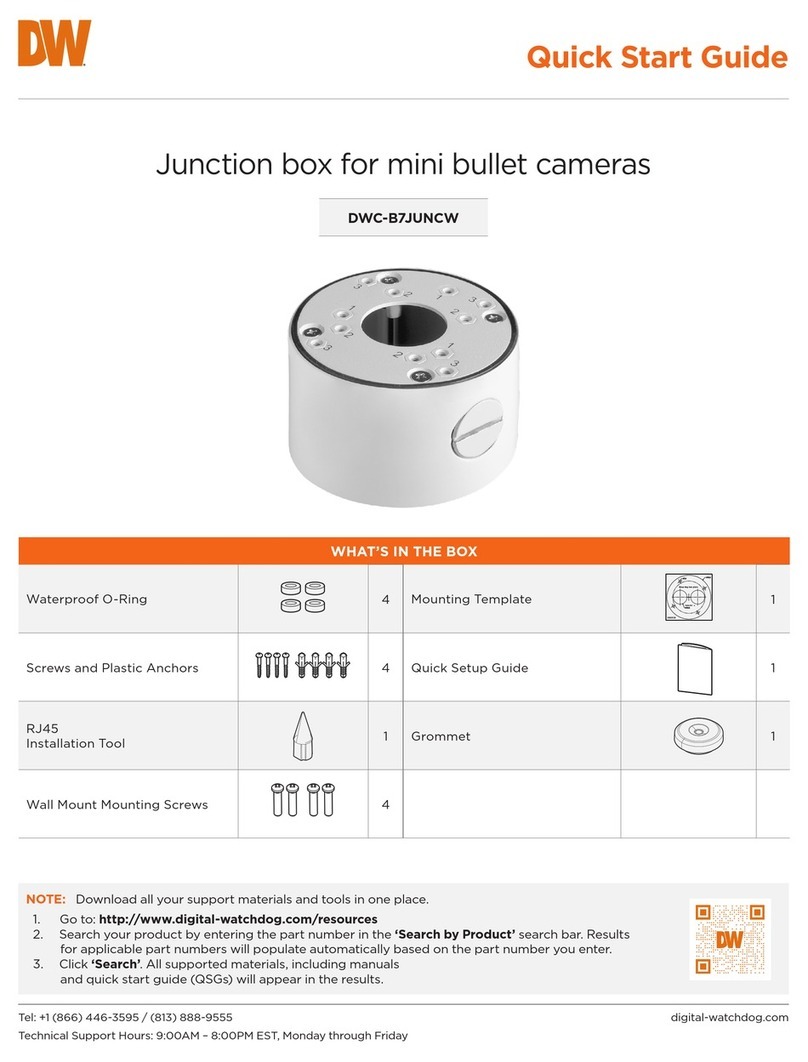 Digital Watchdog DWC-B7JUNCW quick start guide
