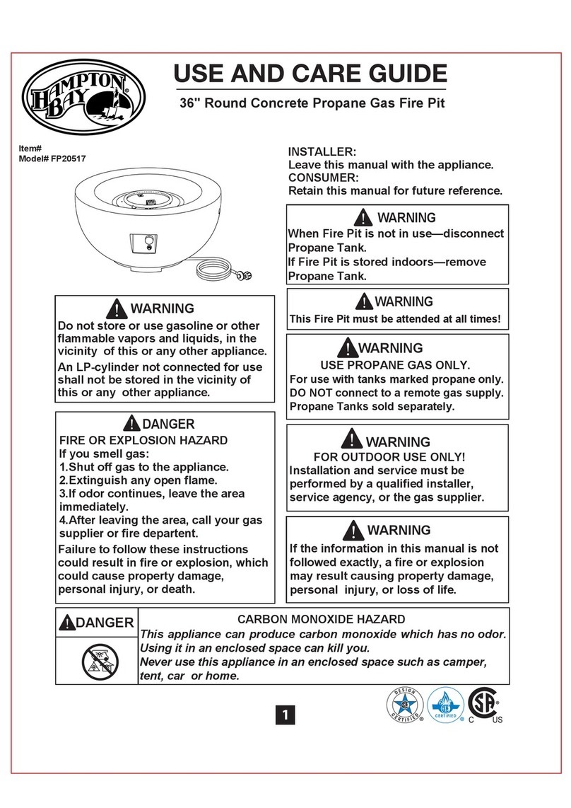 HAMPTON BAY FP20517 Use and care guide