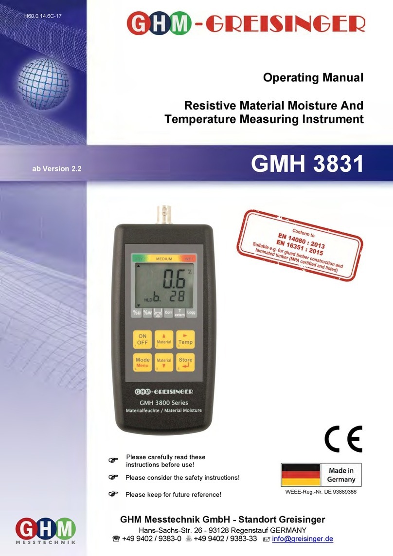 GREISINGER GMH 3831 operating manual
