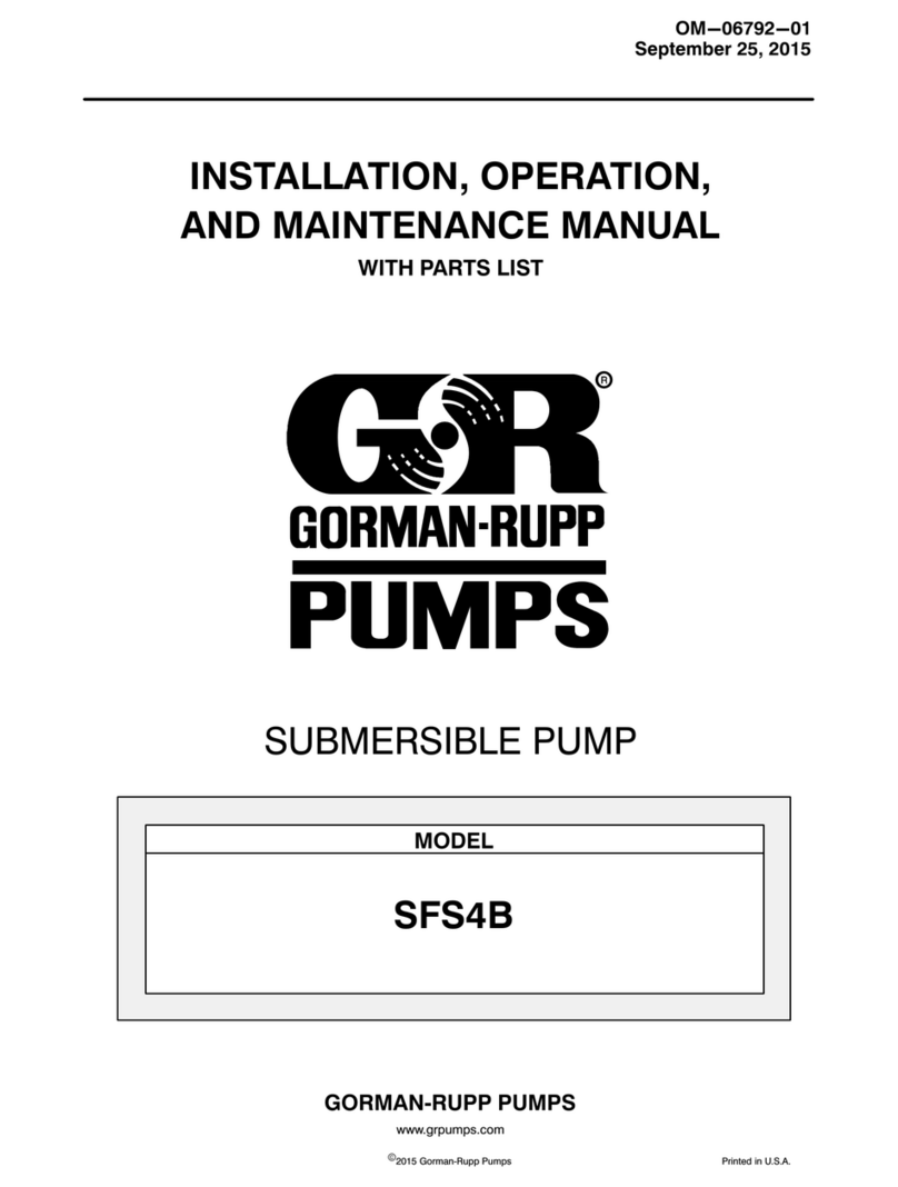GORMAN-RUPP PUMPS SFS4B User manual