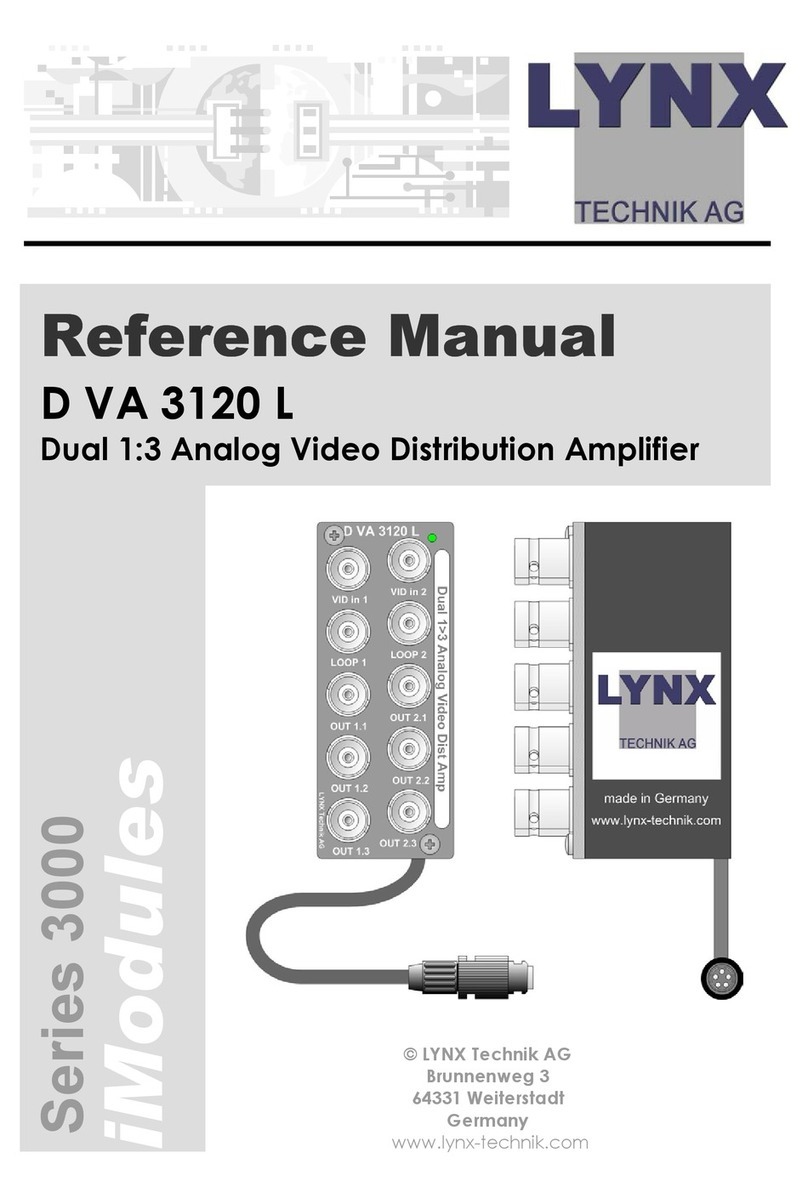 Lynx D VA 3120 L User manual