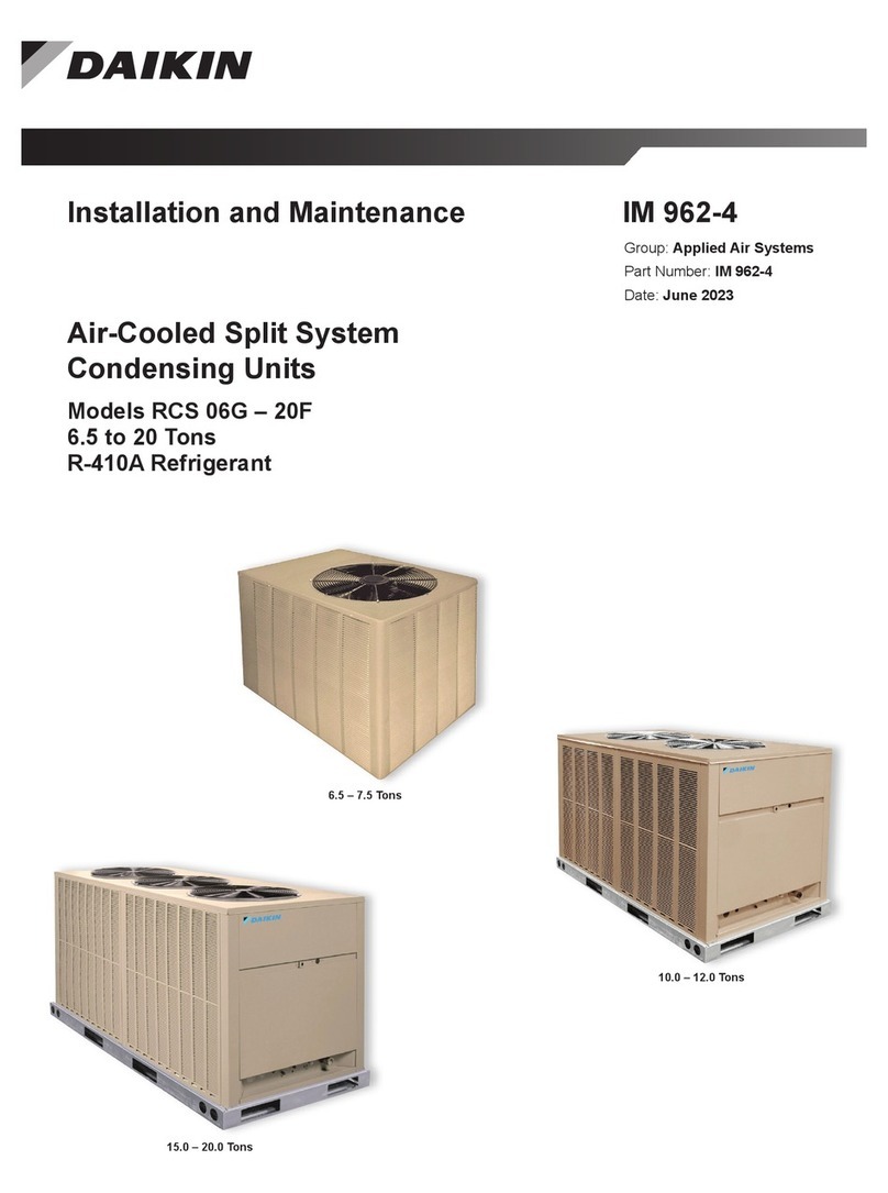 Daikin RCS Series Installation and Maintenance