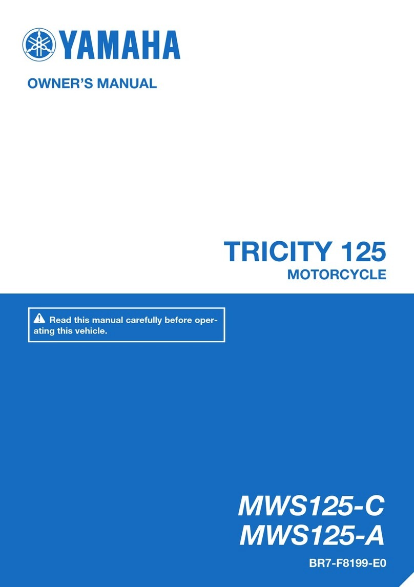 Yamaha TRICITY 125 2016 User manual