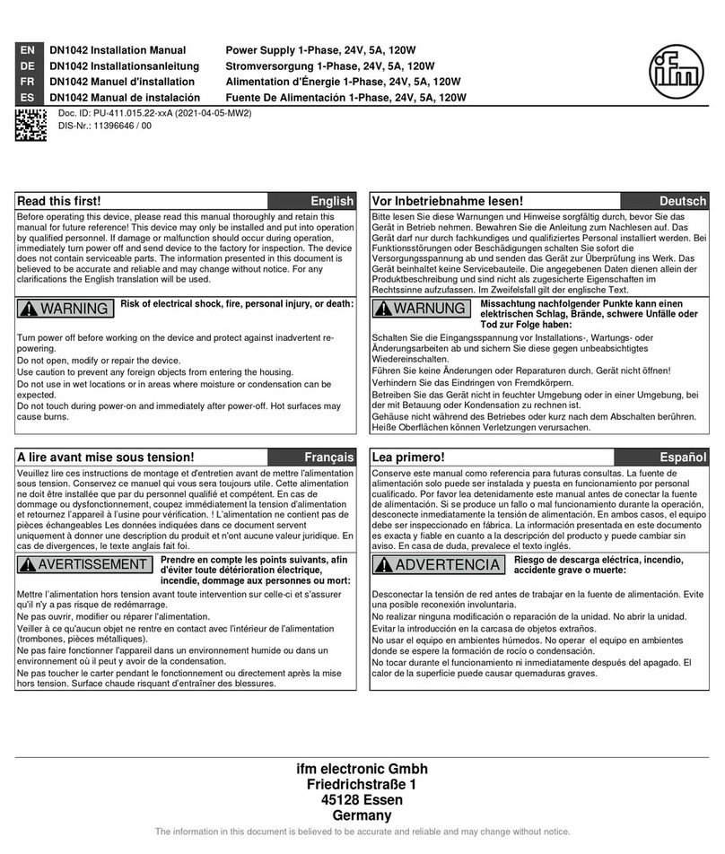 IFM DN1042 installation manual