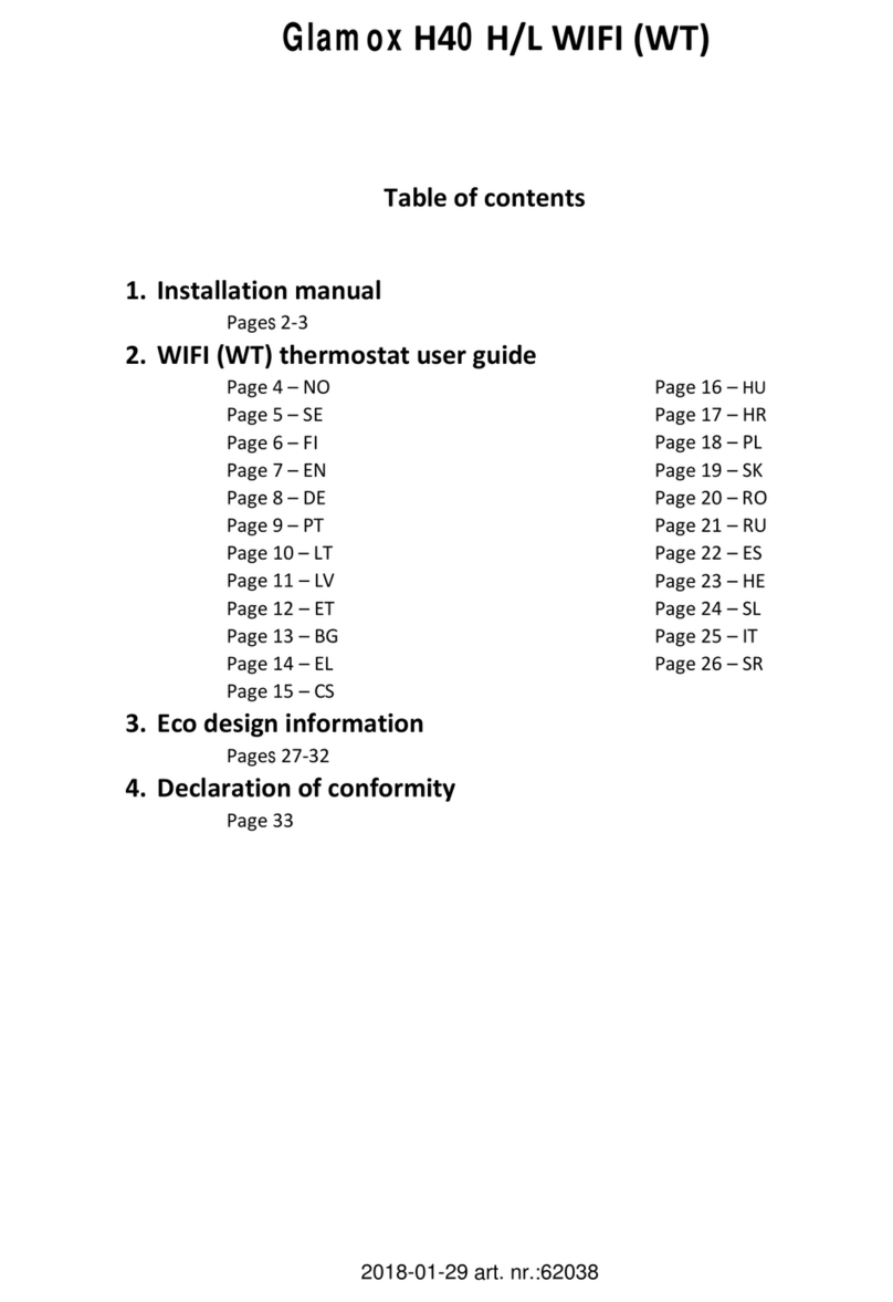 Glamox H40 H WIFI WT User manual