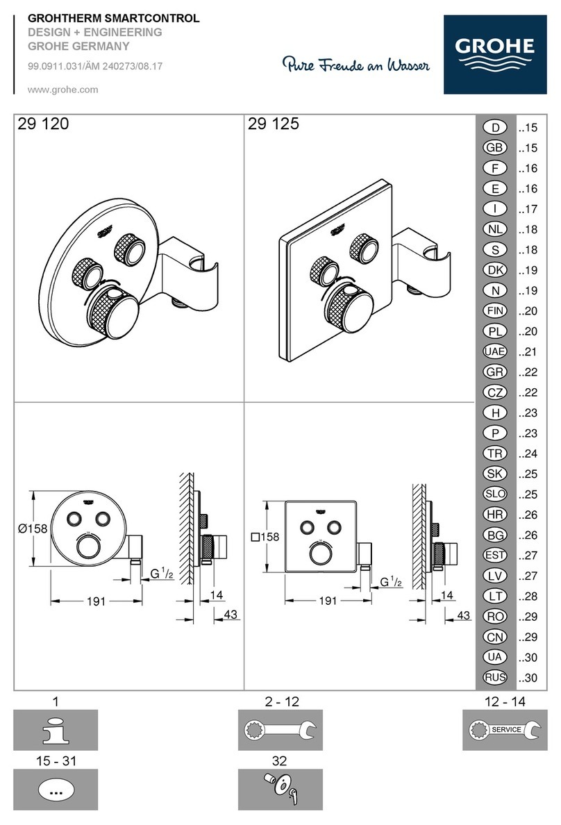 Grohe GROHTHERM SMARTCONTROL 29 125 manual