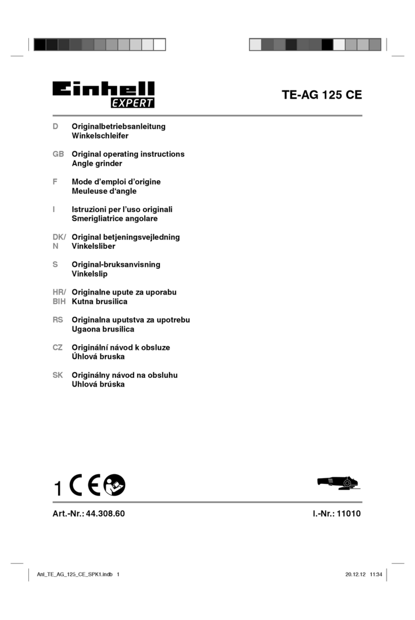 EINHELL Expert TE-AG 125 CE Original operating instructions