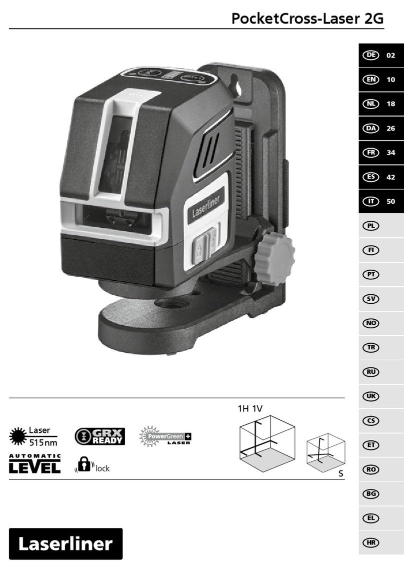 LaserLiner PocketCross-Laser 2G User manual