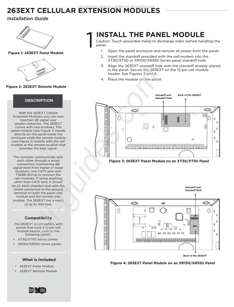 DMP Electronics 263EXT User manual DMP Electronics 263EXT User manual