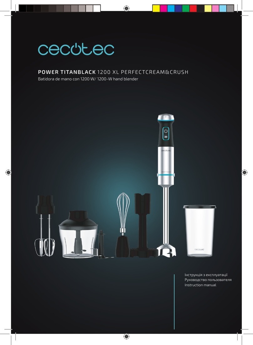 cecotec Power TitanBlack 1200 XL Cream&Crush User manual cecotec Power TitanBlack 1200 XL Cream&Crush User manual