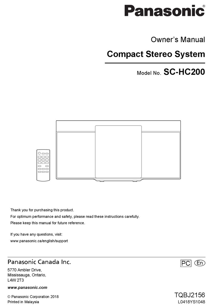 Panasonic SC-HC200 User manual
