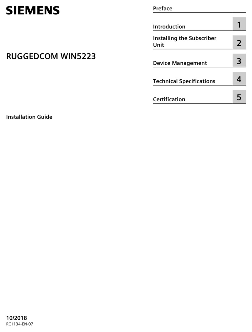 Siemens RUGGEDCOM WIN5223 installation guide