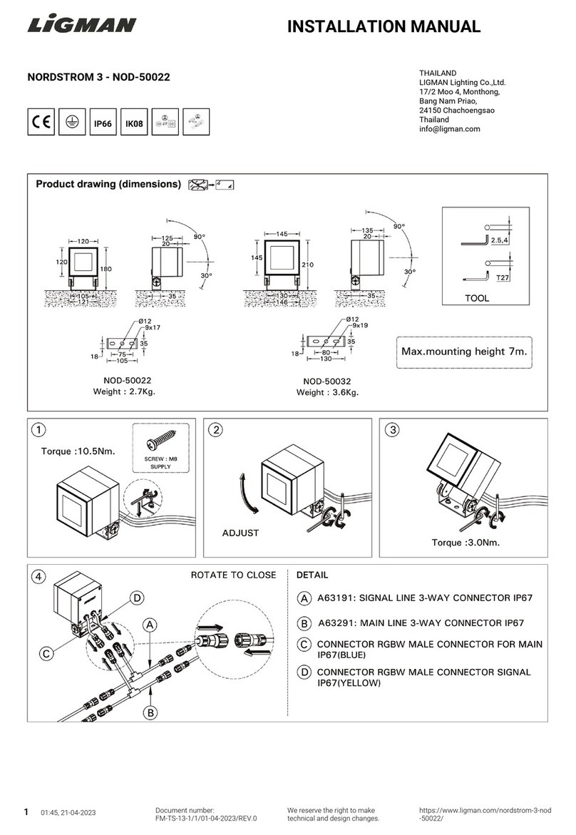 LIGMAN NORDSTROM 3 installation manual