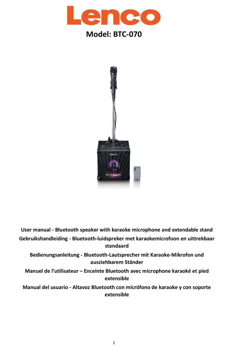 LENCO BTC-070BK User manual LENCO BTC-070BK User manual