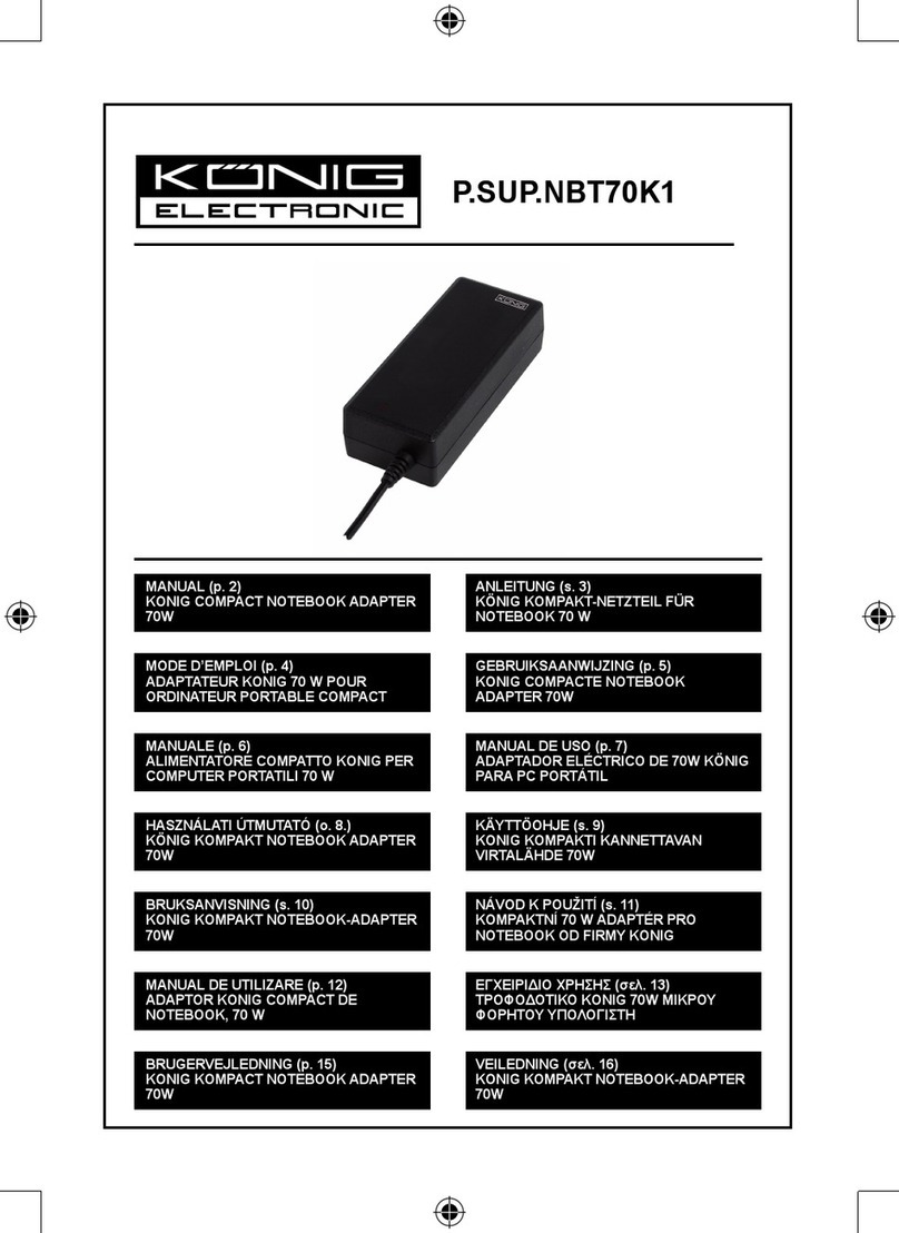 König Electronic P.SUP.NBT70K1 manual