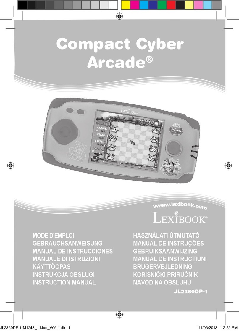 LEXIBOOK Compact Cyber Arcade JL2360DP-1 User manual