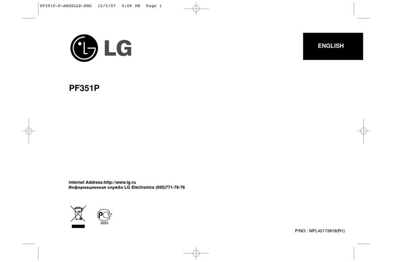 LG PF351P User manual