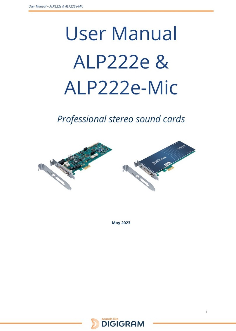 Digigram ALP222e-Mic User manual