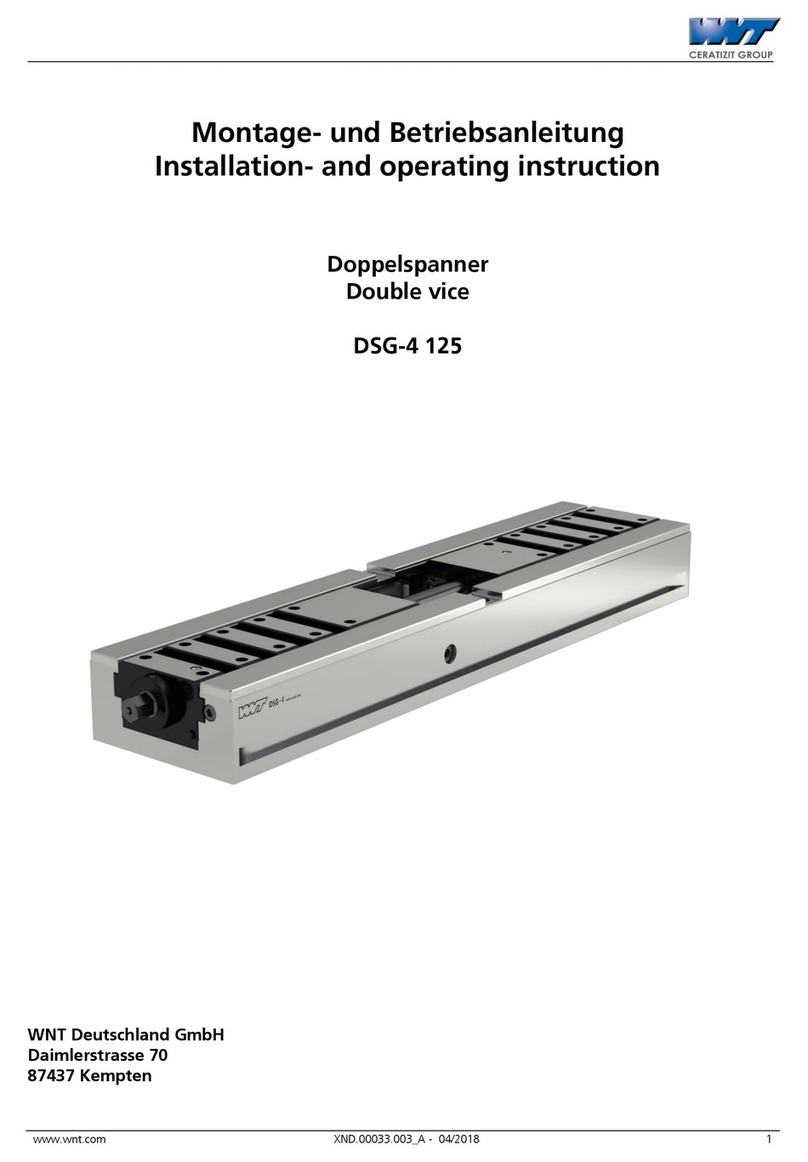 CERATIZIT WNT DSG-4 125 Installation and operating instructions