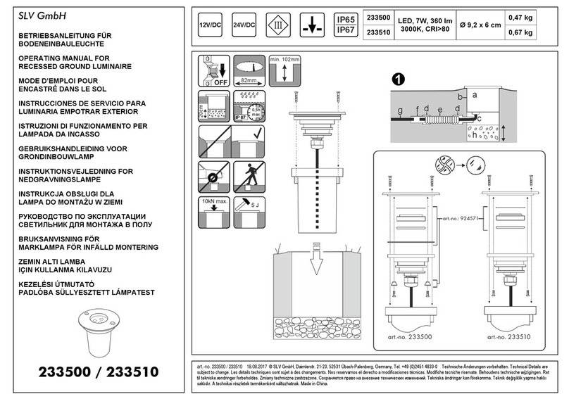 SLV DASAR 233500 operating manual