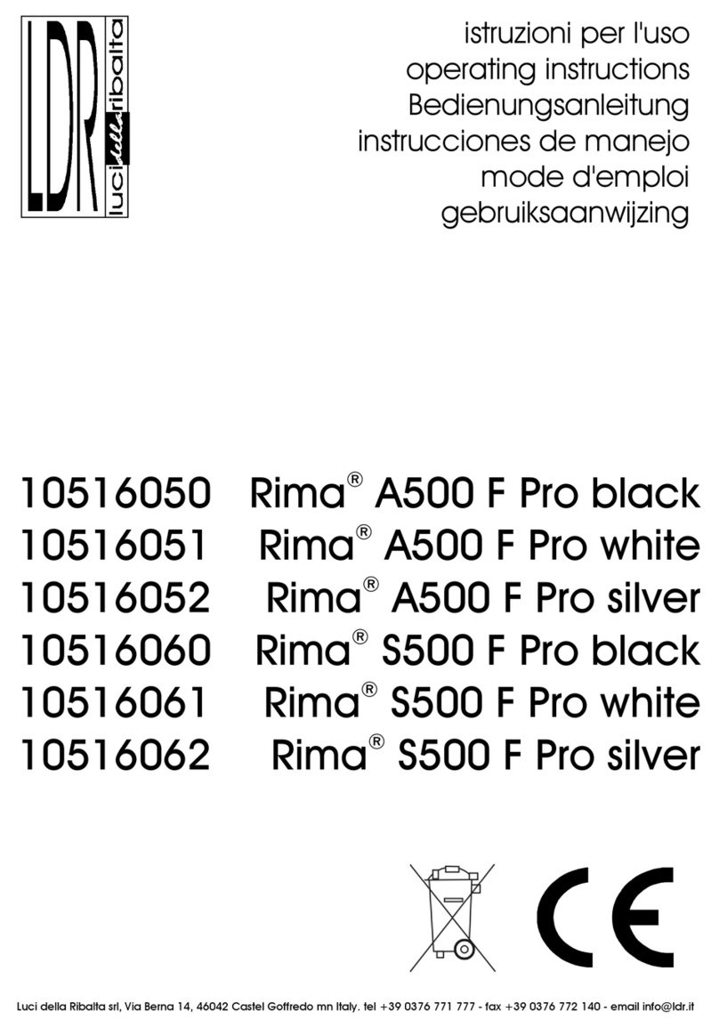 LDR Rima A500 F operating instructions