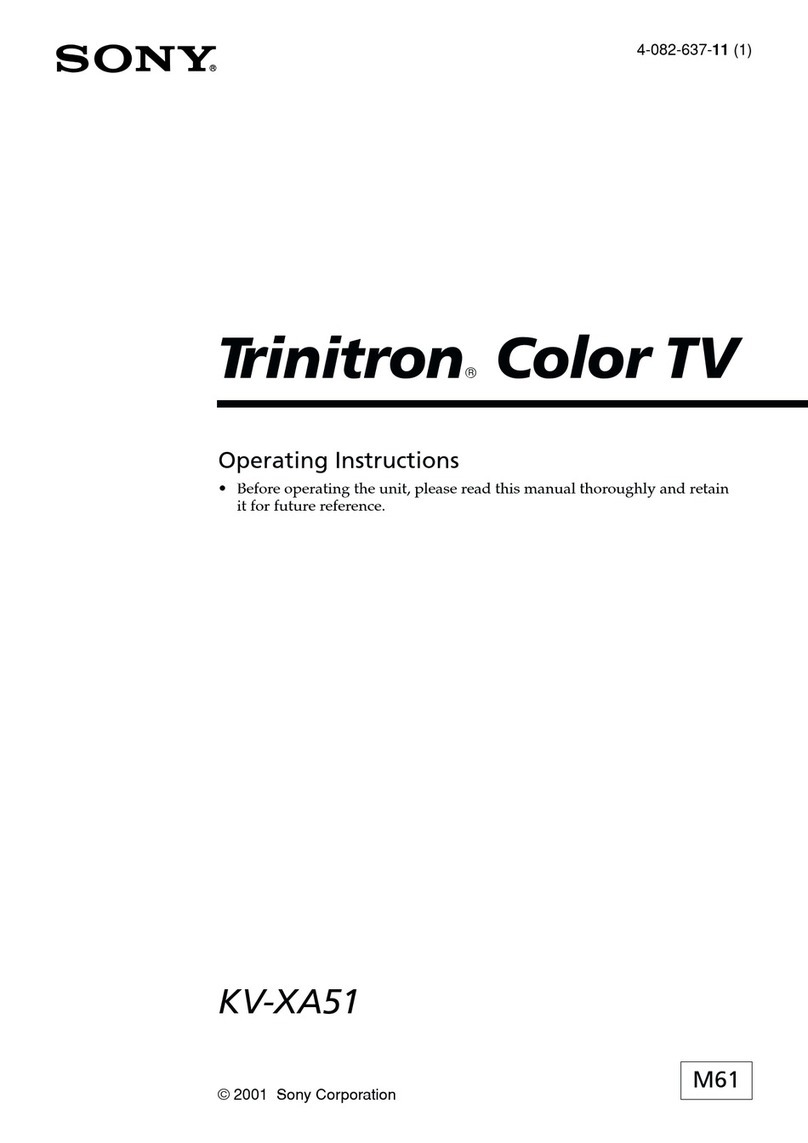 Sony Trinitron KV-XA51 User manual