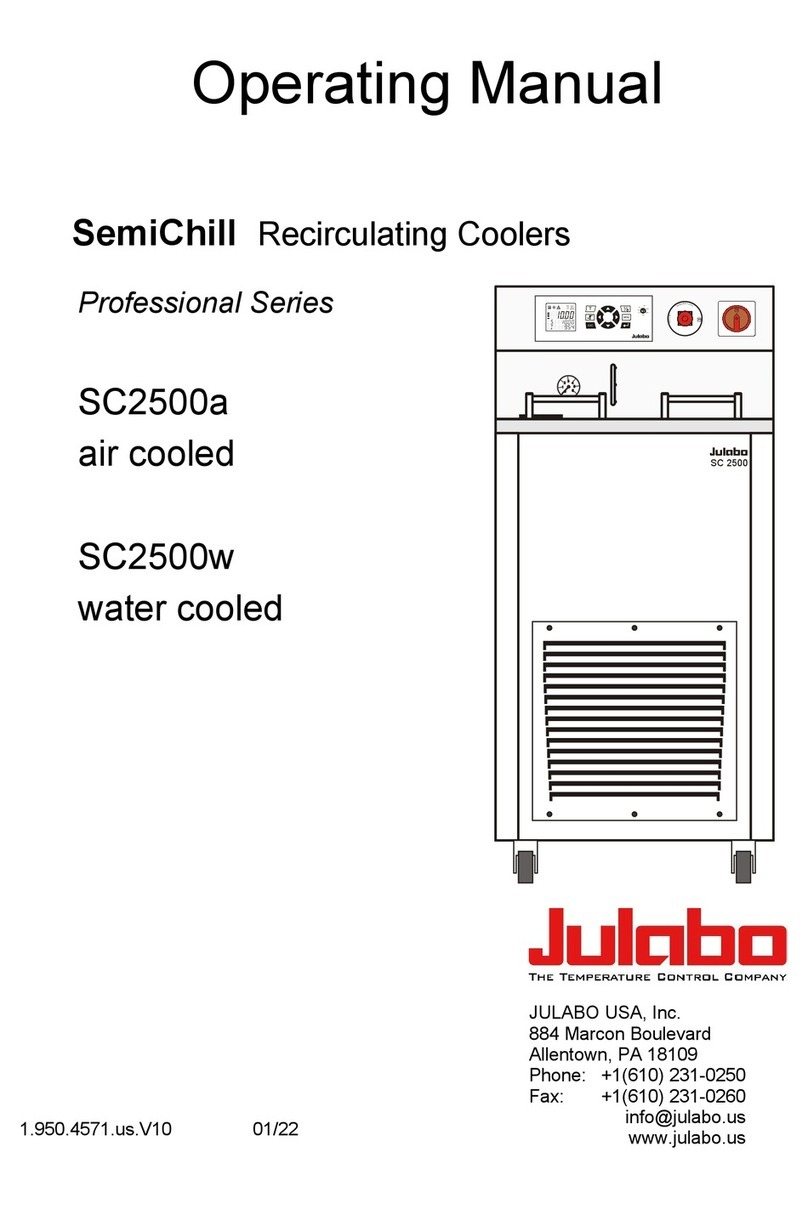 Julabo SC 2500w operating manual