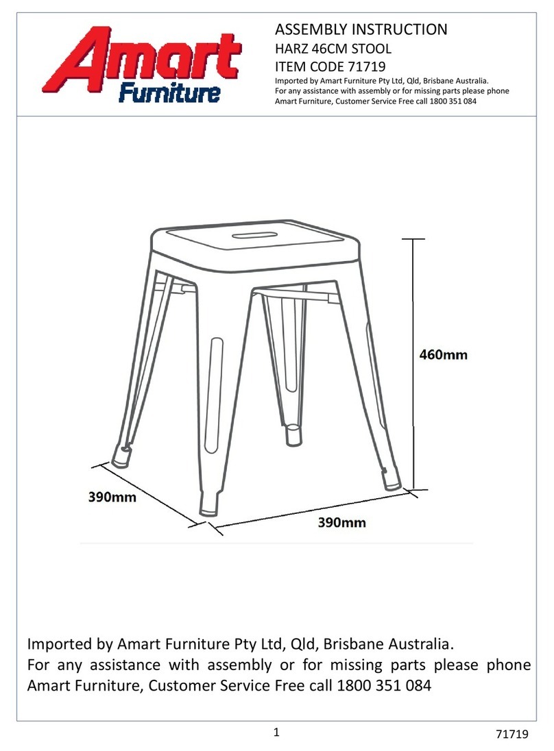 Amart Furniture HARZ 71719 Assembly instruction