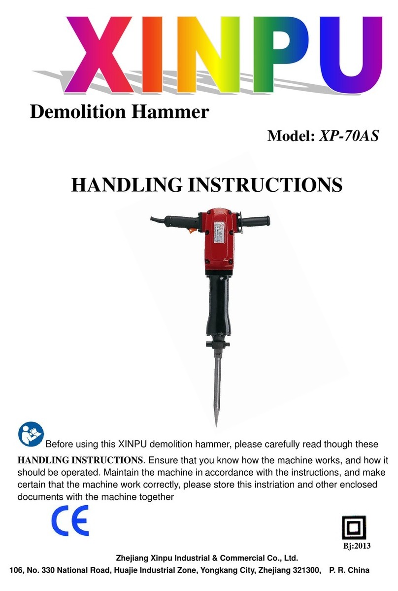 Xinpu XP-70AS Handling instructions