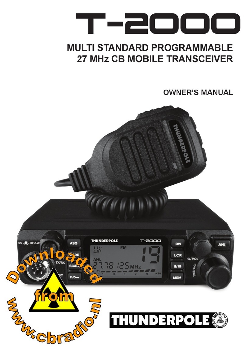 THUNDERPOLE T-2000 owner's manual