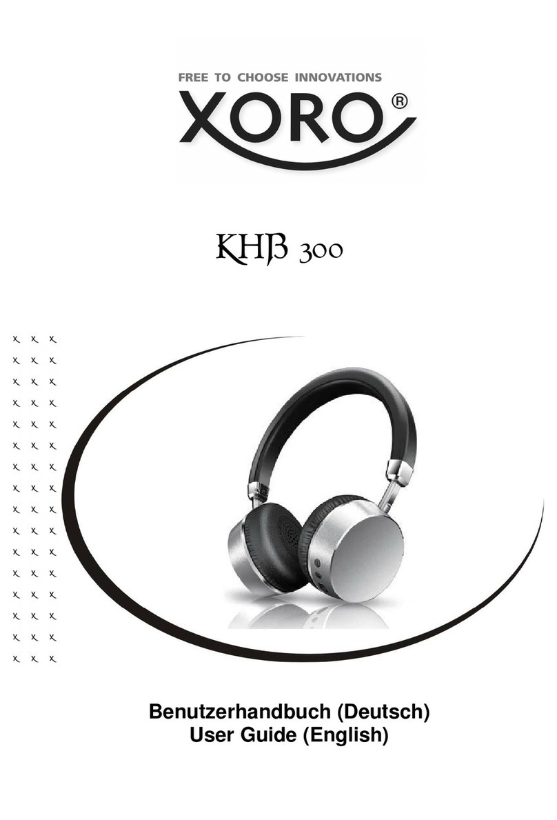 Xoro KHB 300 user guide