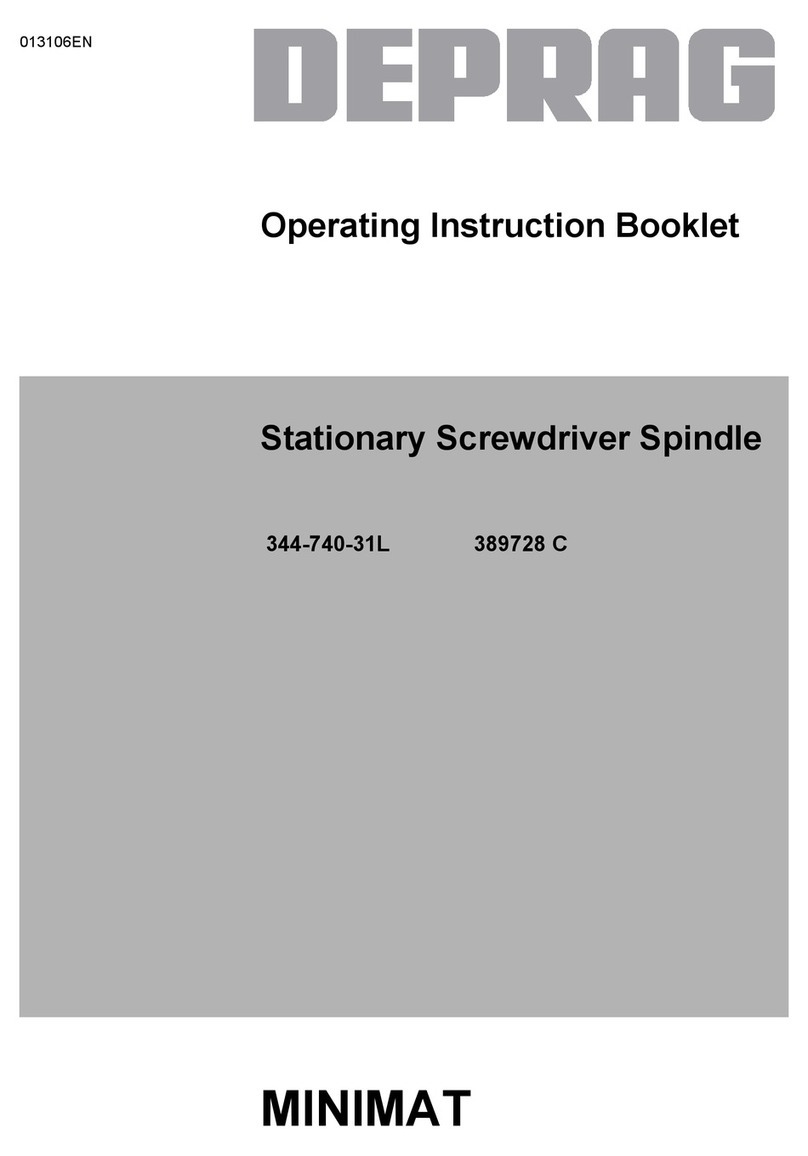 Deprag 344-740-31L Operating instruction booklet