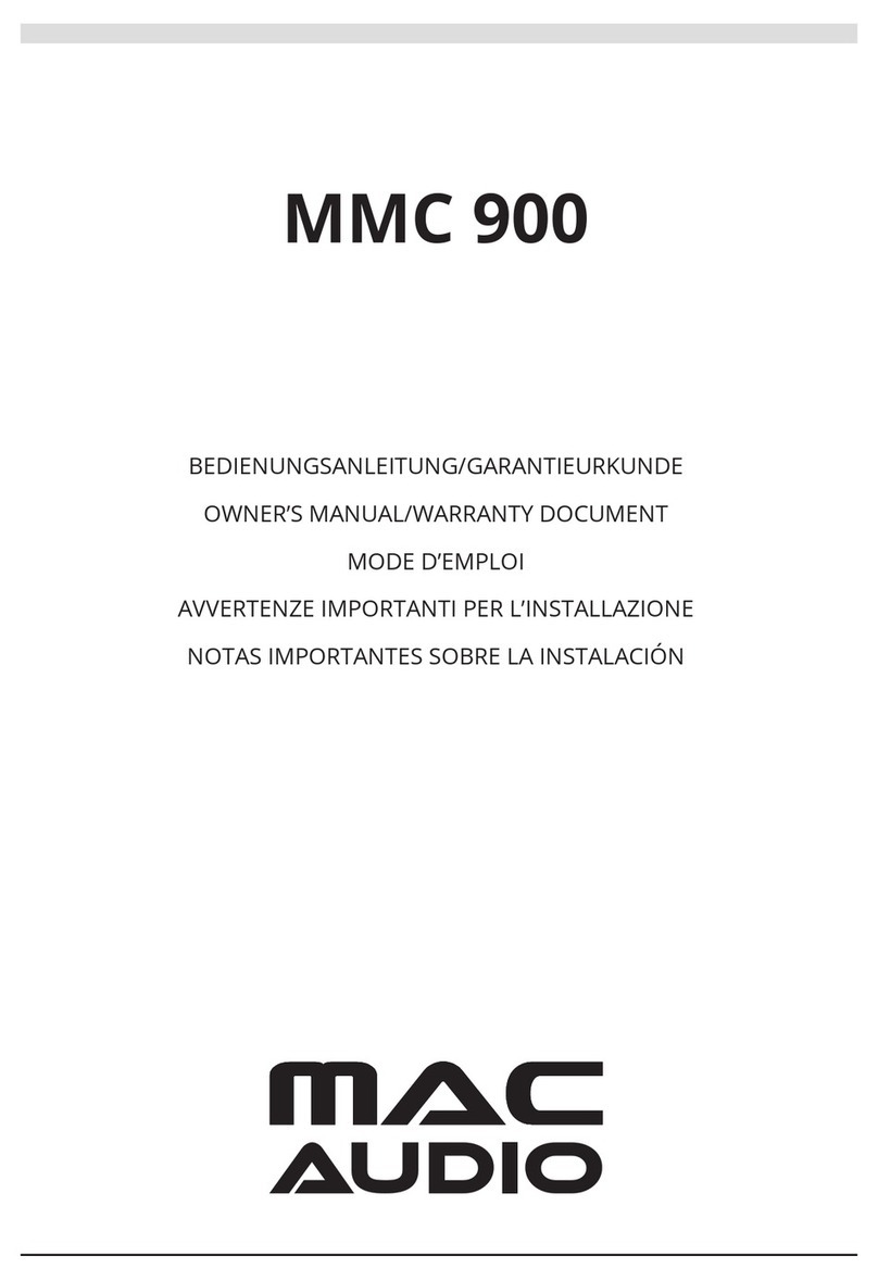 MAC Audio MMC 900 User manual