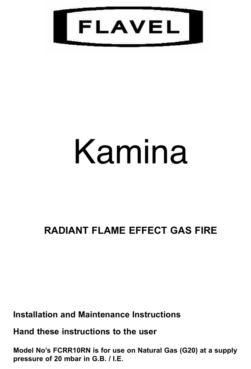 Flavel Kamina Installation and maintenance instructions
