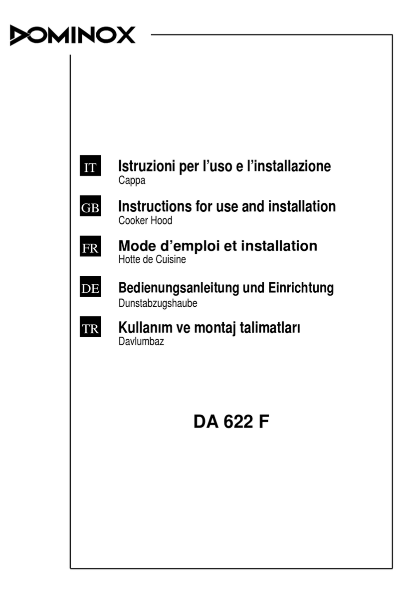 Dominox DA 622 F Operation manual