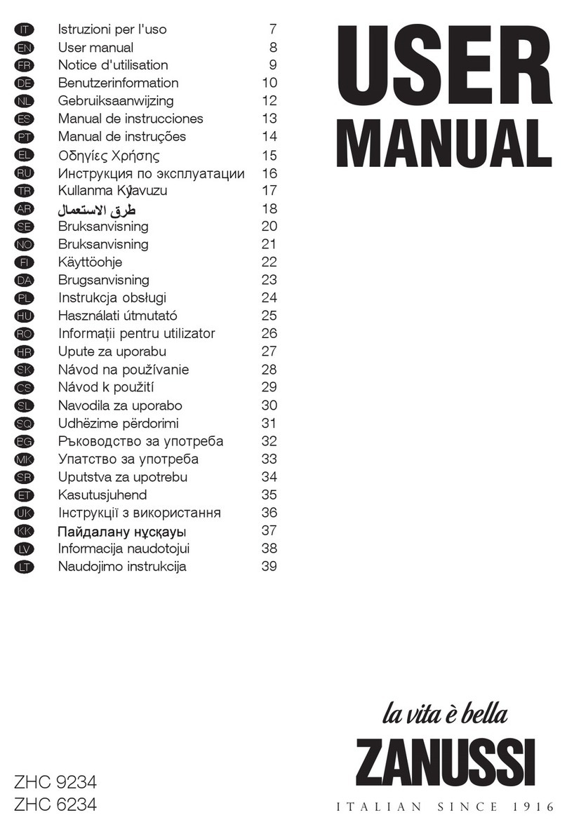 Zanussi ZHC 9234 user manual