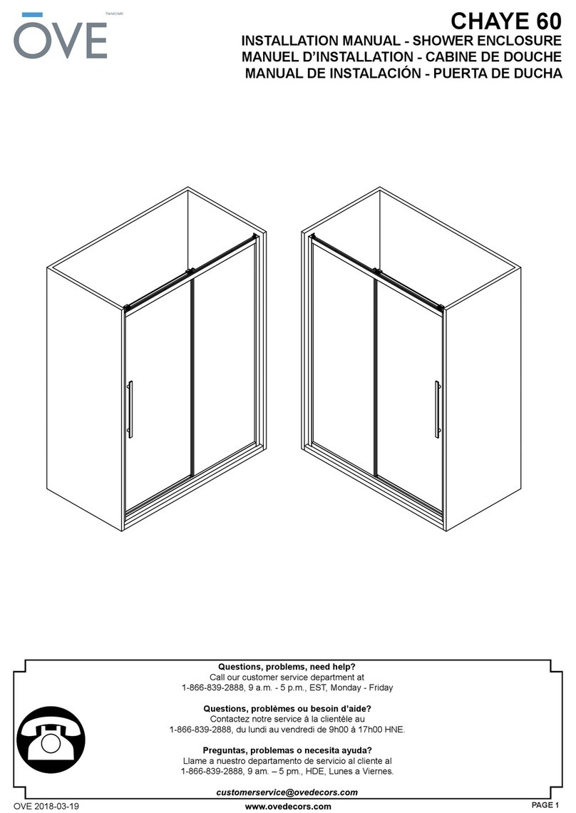 OVE CHAYE 60 installation manual