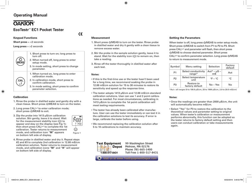 Oakton WD-35634-06 User manual